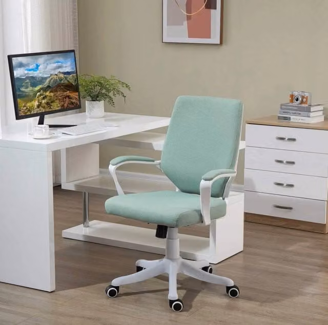 Sedia da ufficio ergonomica verde 62x69x92-100 cm – funzione basculante