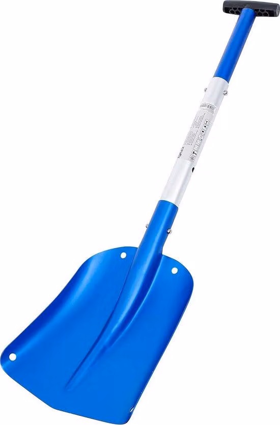 Pala in alluminio Unyqoos®, anodizzata – Manico telescopico a 3 sezioni con sistema di bloccaggio rapido (550/255/215 mm), pala 280×213 mm, dimensioni totali 820×213 mm