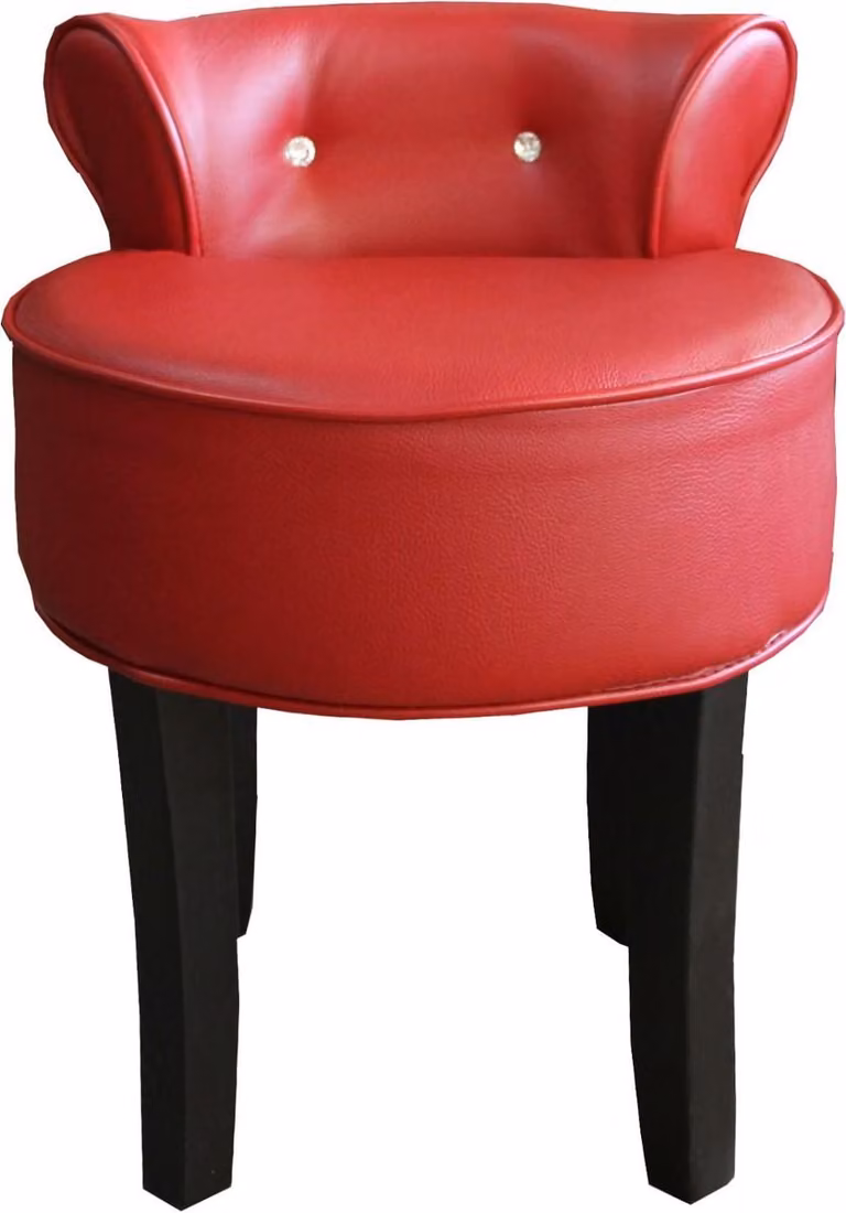 Pouf da design Casa Padrino, modello Boston, nero/nero, con applicazioni scintillanti – Sgabello da toeletta in stile barocco, dimensioni 45 x 45 x 56 cm