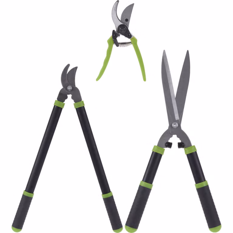 Set di forbici da giardino, 3 pezzi
