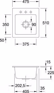 Villeroy & Boch 678100RW EB-SP Subway 45 XS 475x510 mm