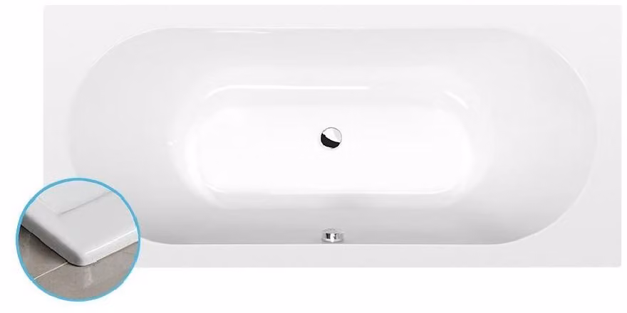 Vasche da bagno Polysan - Vasca da bagno Slim B, 1750x800x470 mm, bianco 88119S