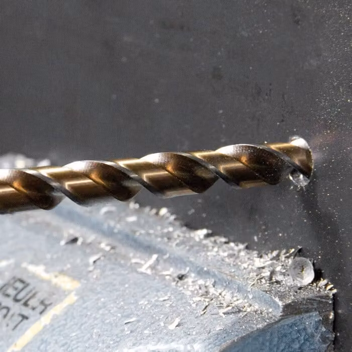 Punta elicoidale Ø nominale 2,5 mm HSSE-Co 5 gambo diritto 5xD spirale di taglio destra lunghezza 30 mm