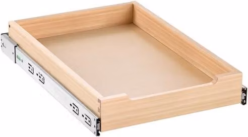 Organizzatore Estensibile VEVOR con Cassetto in Legno Beige per Armadio, Cucina o Bagno, L: 35,6 cm, P: 53,3 cm
