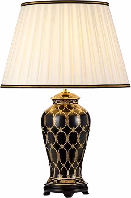 Lampada Da Scrivania Contemporanea Taipei Porcellana Oro 1 Luce E27