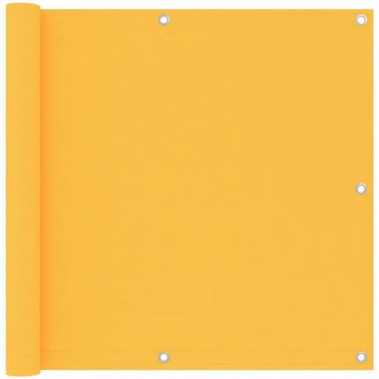 Parete da giardino - 90x600 cm - Tenda da giardino - Protezione solare - Giallo - Resistente al vento e ai raggi UV - Lunga - Senza cuciture