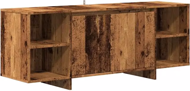 Mobile porta TV di design elegante in legno composito marrone con finitura effetto legno anticato L/P/H: 130 x 35 x 50 cm