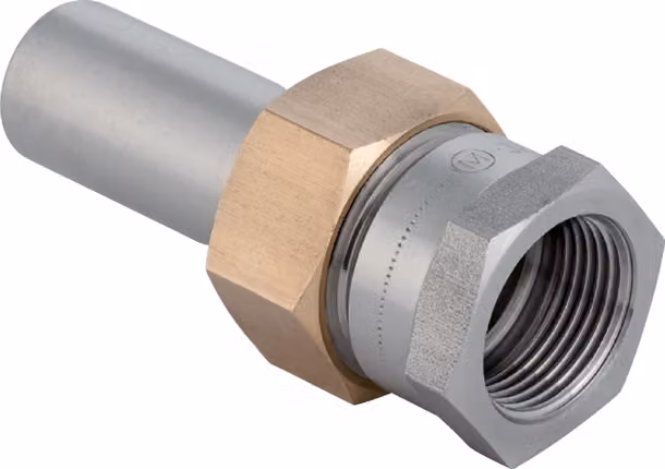 Geberit 35389 Raccordo a vite di transizione in acciaio inox Mapress
