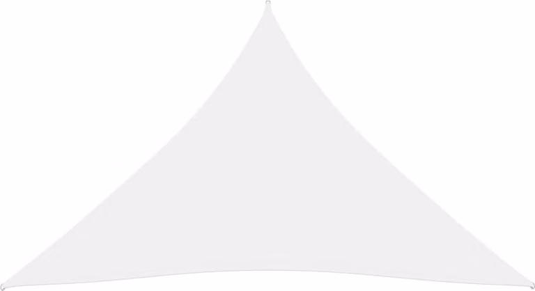 The Living Store Tenda da sole in tessuto Oxford triangolare 3x3x3 m Bianco
