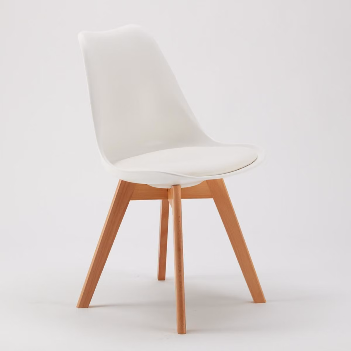 Sedia imbottita Sedia da cucina Sedia bistrot Sedia da pranzo Scandinavo Calice nordico - Bianco