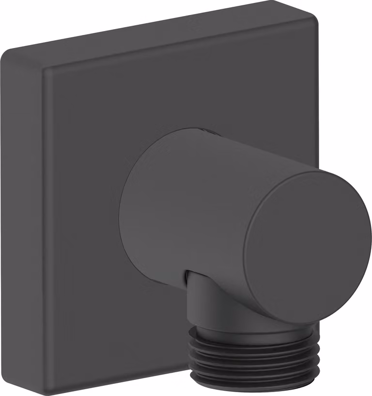 Coude de raccordement mural Duravit, rosace carrée, 55x80mm, UV0630011046, UV0630011046