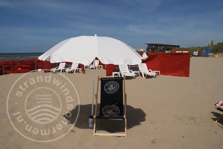 Ombrellone da spiaggia in Poliacrilico tinta unita color ecru, Ø 180 cm, ombrellone da campeggio