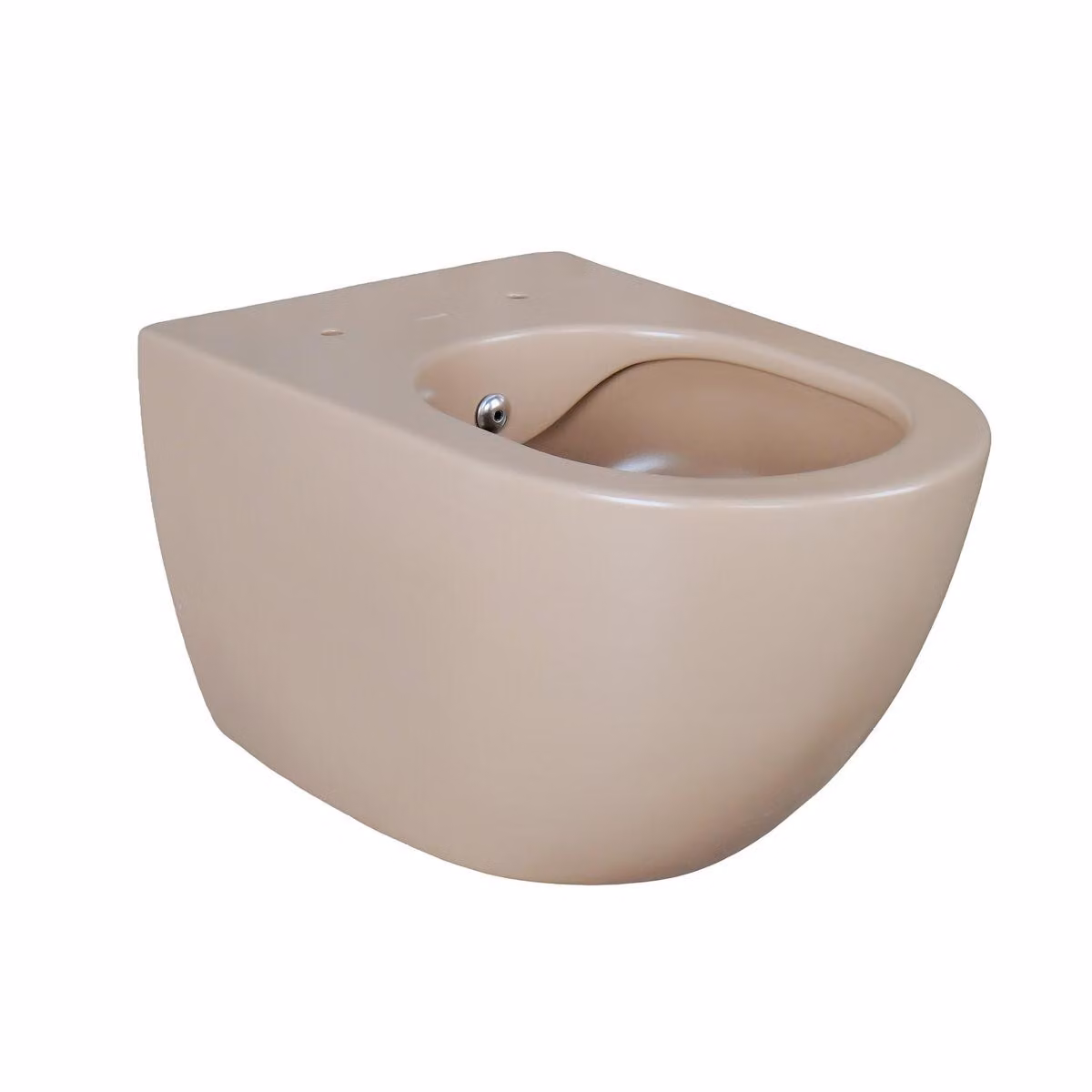 Creavit RIMOFF WC sospeso opaco color cappuccino con funzione bidet/taharet, ugello in acciaio inossidabile e superficie antibatterica, senza bordo di scarico