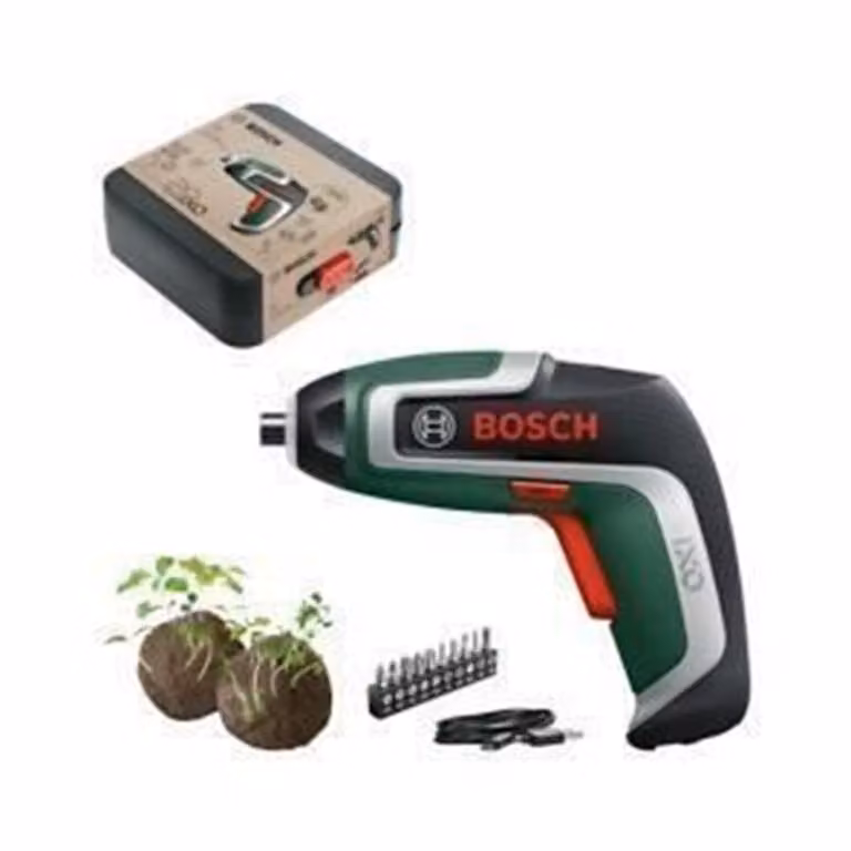 Avvitatore a batteria Bosch IXO 7 -Anniversary Edition 06039E0009, 235 giri/min, 3,6 V, 2 Ah, diametro vite 5 mm, 3/5,5 Nm, 10 punte, portapunte magnetico, scatola di custodia, cavo micro-USB