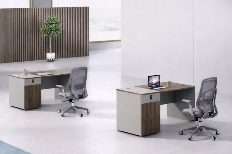 Tavolino da computer compatto color marrone - Scrivania esclusiva - Mobili di pregio