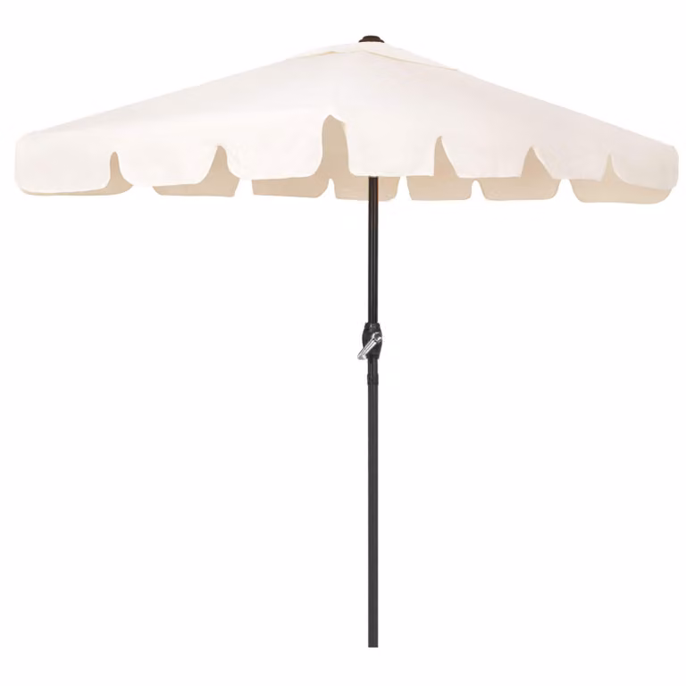 Springos® Ombrellone rettangolare da giardino con funzione di inclinazione e manovella - Ecrù