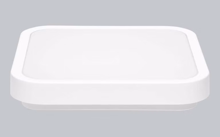 Ecolite Lampada da soffitto a LED W3094-12W/BI, quadrata, 12 W, 1200 lm, 4000 K, IP4