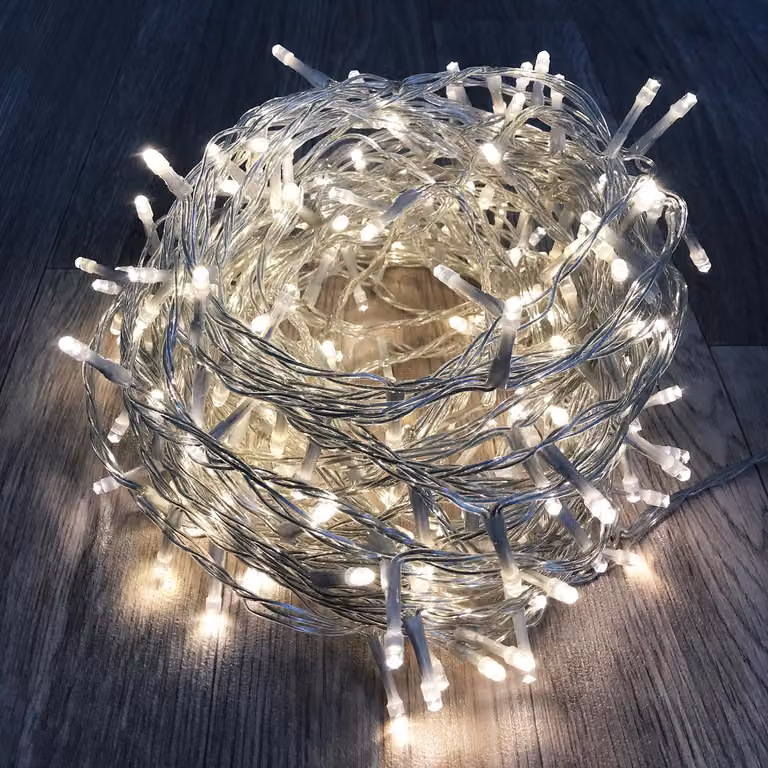 96 luci fiabesche a LED bianco caldo