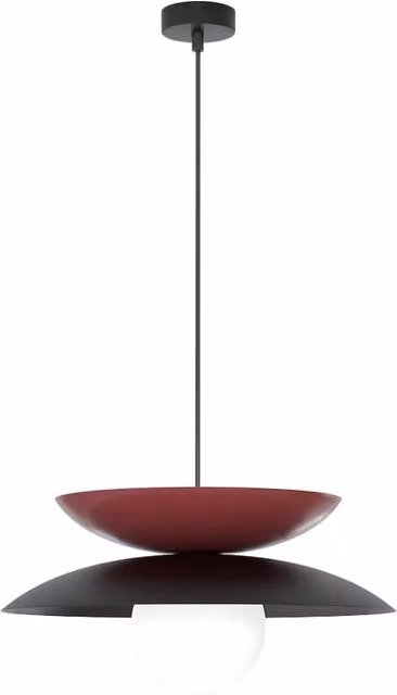 Lampada sospesa Japandi NAGOYA Emibig in metallo con lampadina G9, design minimalista a sfera