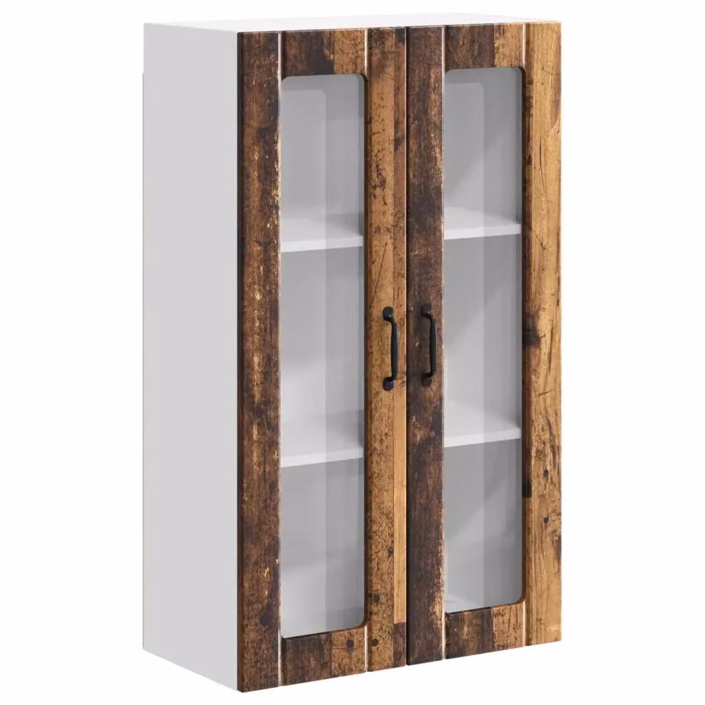 Pensile da cucina moderno vidaXL in legno marrone con ante a battente L/P/H: 60 x 31 x 100 cm – 2
