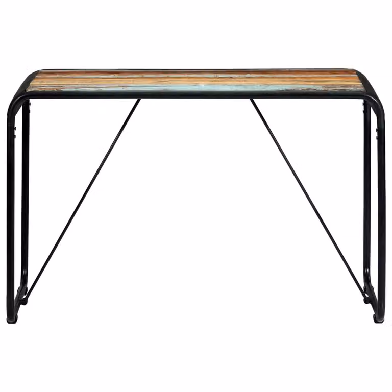 Tavolo da Pranzo 118x60x76 cm in Legno Massello di Recupero