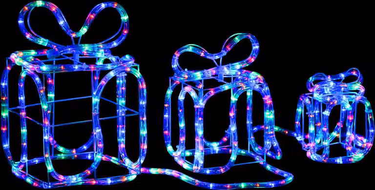 Scatole regalo per decorazioni natalizie con 180 LED per interni ed esterni