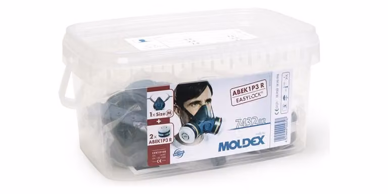 Scatola di respiratori Moldex 743202 1x 700201 2x A1B1E1K1P3 R filtro 943001 - 743202