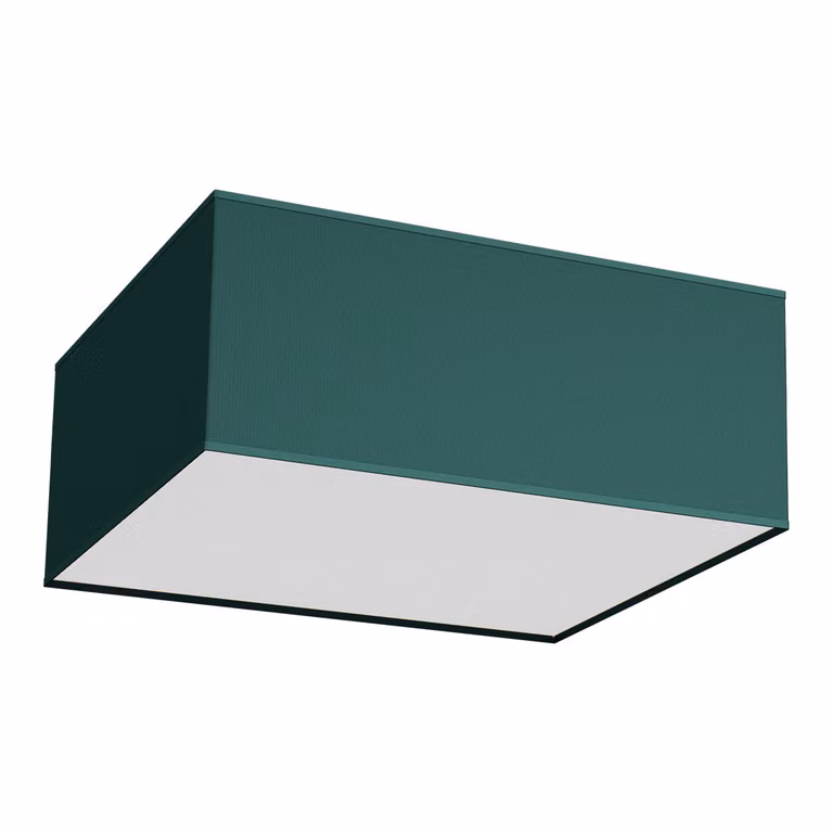 Plafoniera quadrata VERDE verde 3xE27x40W in tessuto, dimensioni: 13x50x50 cm, IP20 Milagro