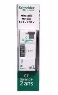 Timer - 1 contatto, 16A, 250V CA - Impostazione tramite manopola, da 1 a 7 minuti