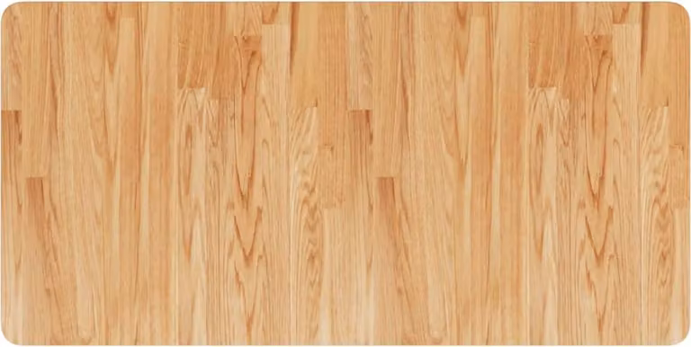 vidaXL Piano lavabo marrone chiaro 100x50x2,5 cm in legno massiccio trattato