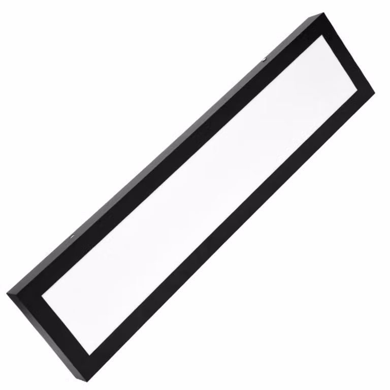 Ecolite Nero LED Plafoniera per ufficio 60cm 18W TL1901-18W/CR