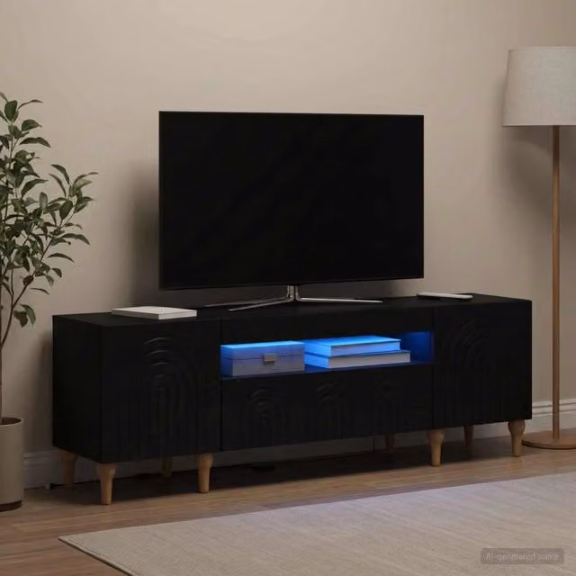 Mobile TV LED ALKMAAR 153 x 35 x 43 cm Nero 896246