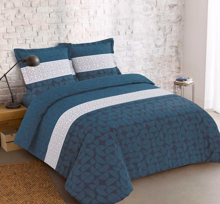 Solidchoice - Set di lenzuola con copripiumino  dimensioni 260 x 240 cm, con 2 federe da 65 x 65 cm