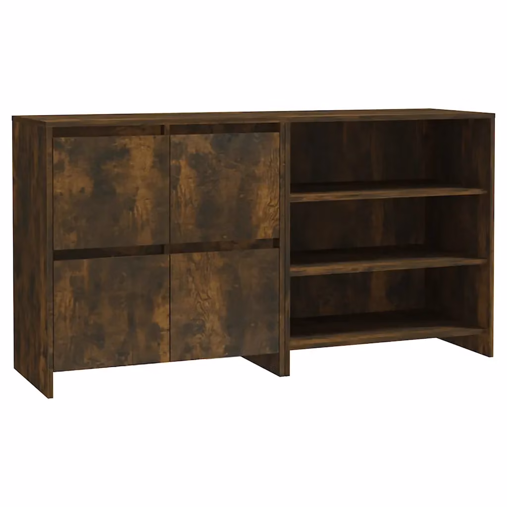Set di 2 credenze vidaXL in legno multistrato e MDF color rovere fumo per la tua sala da pranzo – 2