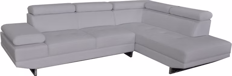 Ecke Leder mit USB Modern XXL Couch Wohnlandschaft Ledersofa Sofa L-Form B2003