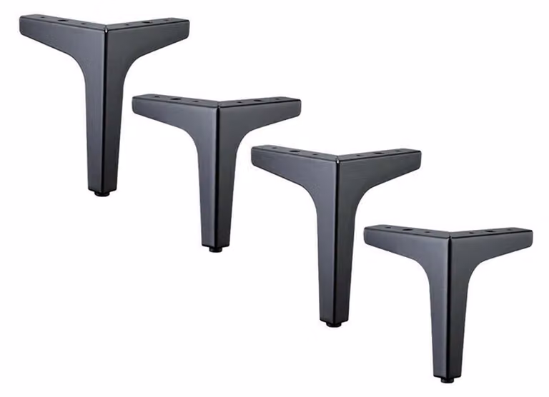 Set di 4 gambe in metallo per divano
