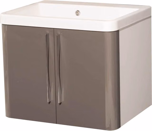 Mobile Lavatoio Sospeso 65,5x50,5x56 cm 2 Ante Montegrappa Novella Dipiù Antracite