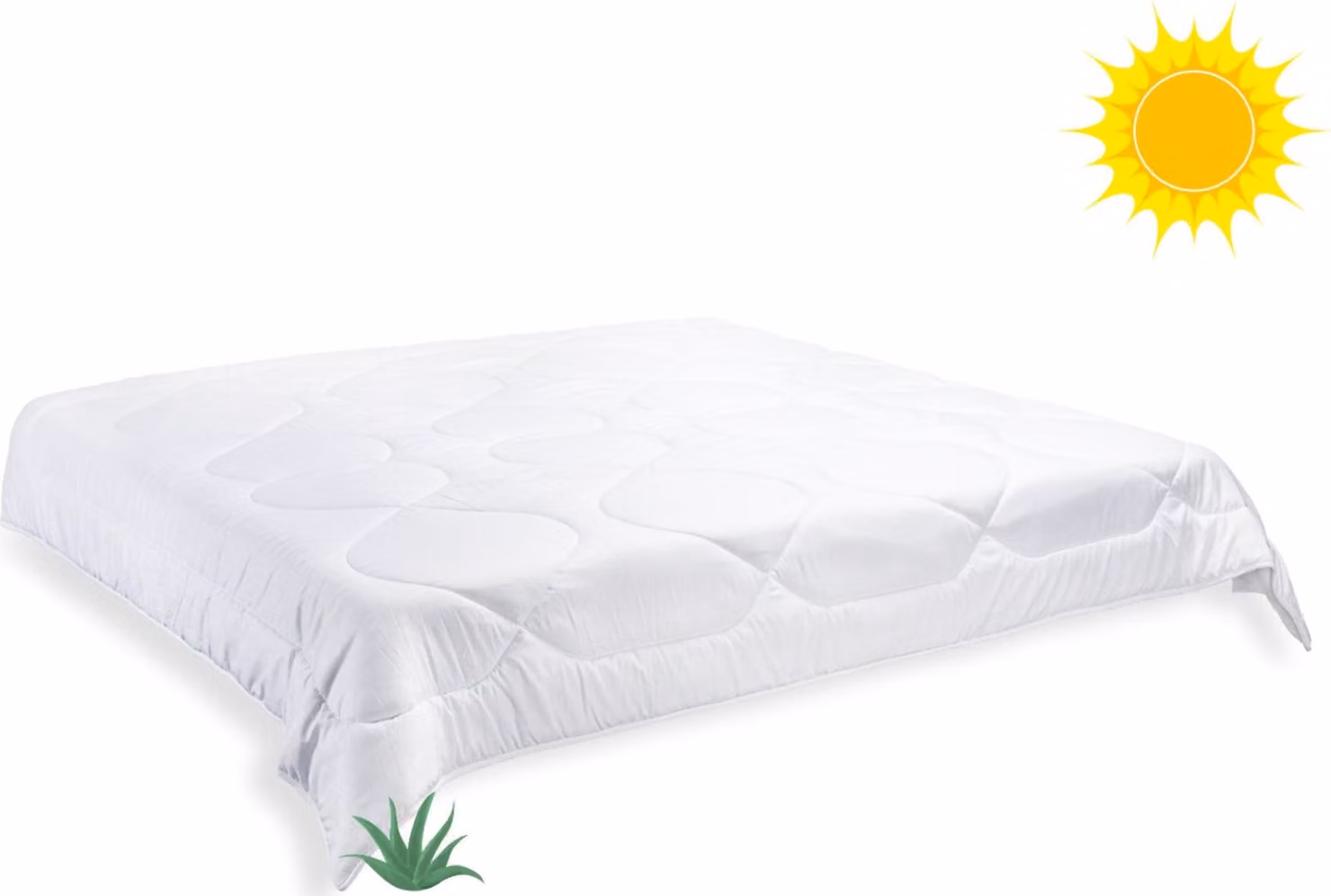 Coperta francese Aloe Vera estate 240x200cm 720g