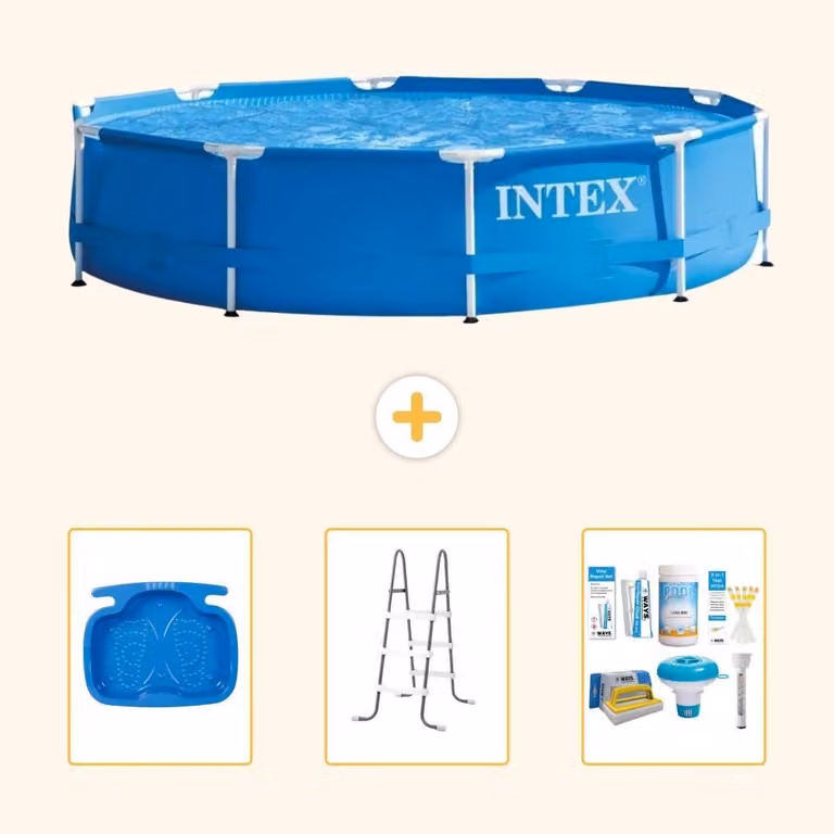 Piscina autoportante rettangolare - 305x76 cm - 4 pezzi - Modello S22454