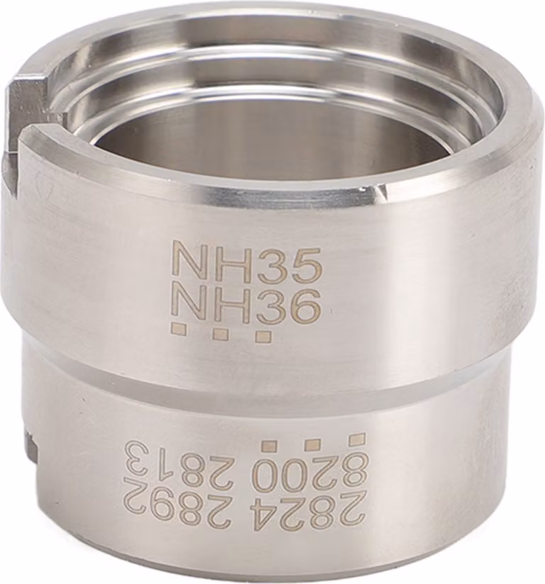 Supporto per movimenti di orologi, acciaio inossidabile, base robusta per 2824, 2892, 8200, 2813, NH35, NH36, ideale per riparazioni e montaggio