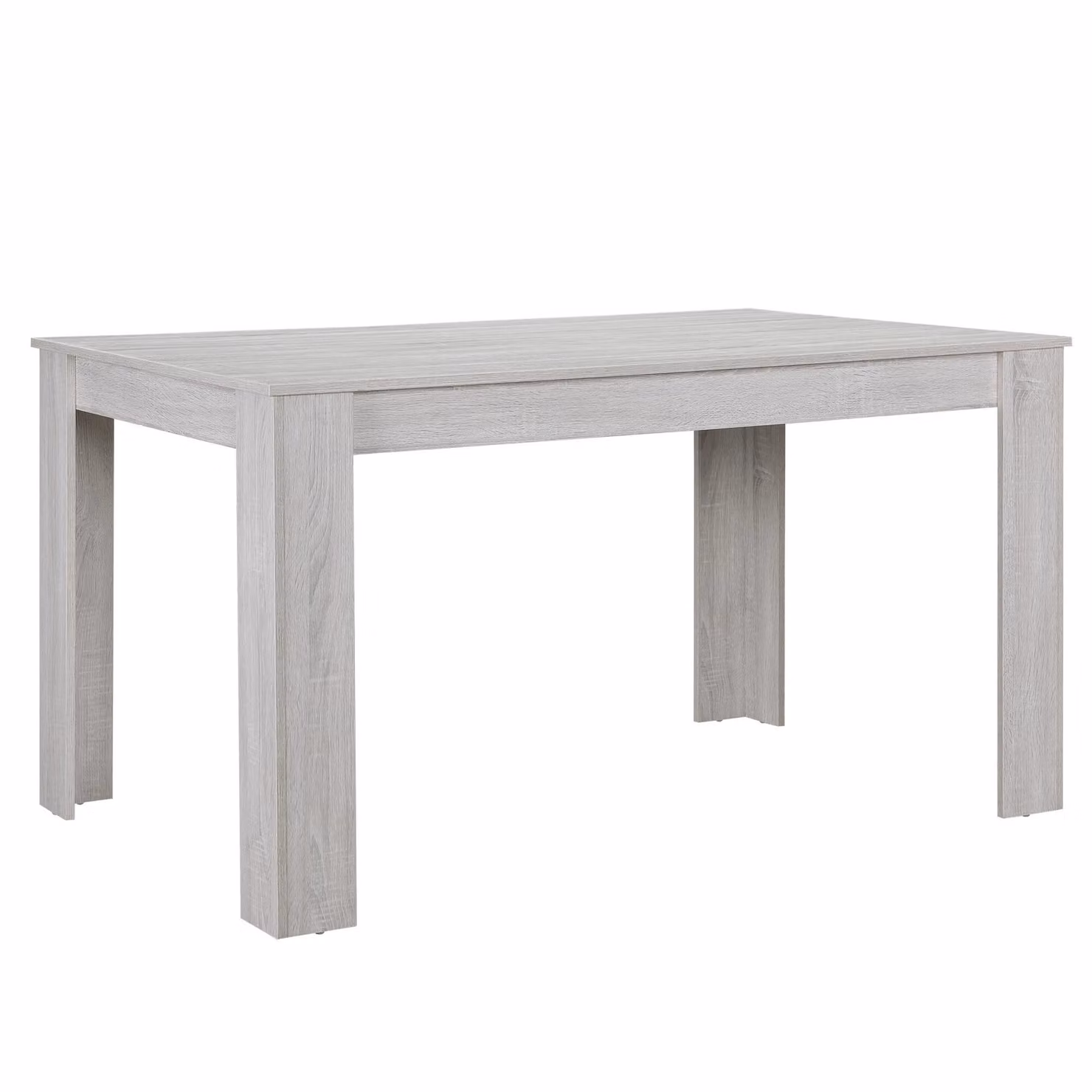 Tavolo da pranzo In And OutdoorMatch Heath - Stile country - 140x90x77 cm - Rovere bianco - Design moderno