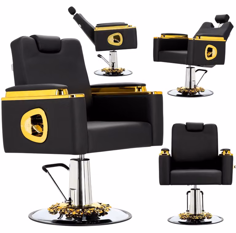 Poltrona da barbiere Midas idraulica per salone di bellezza barber shop Barberking