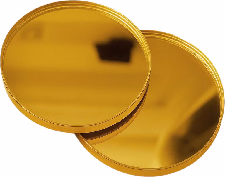 Set di 30 piccoli specchi rotondi (3x30 mm, oro)