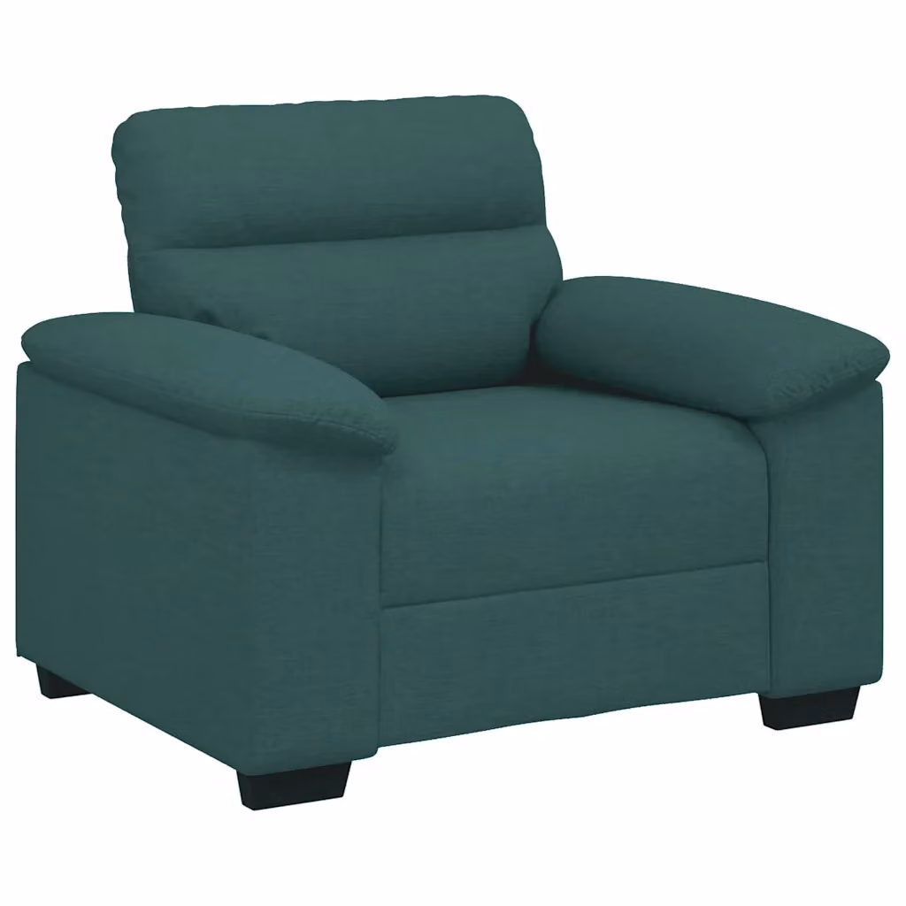 Poltrona Lounge Verde con Braccioli in Tessuto L: 100 cm, P: 81 cm, H: 84 cm – 2