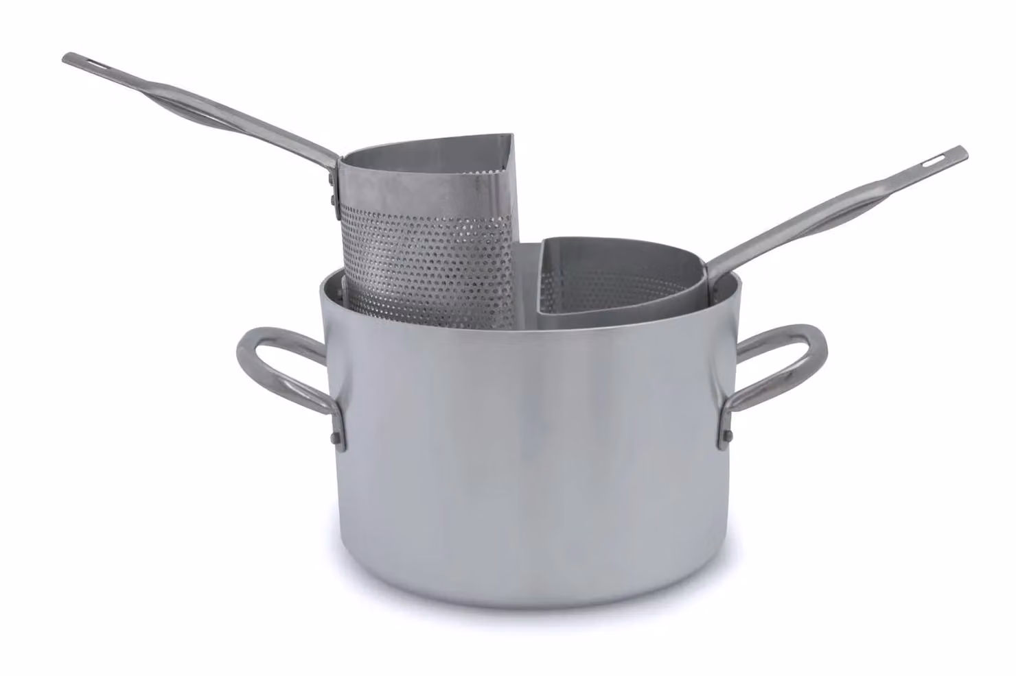 Cuocipasta alto con 2 spicchi in alluminio, spessore 3 mm, diam. 28cm