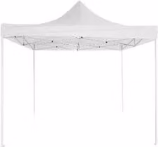 Gazebo Amicasa in acciaio bianco con struttura curva L/P: 3 x 3 m