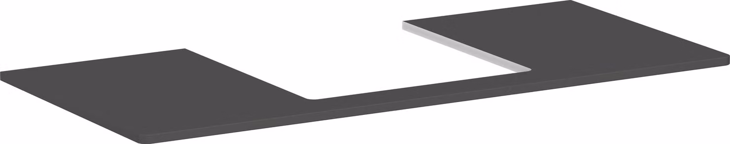 hansgrohe Xelu Q Console avec découpe au centre, 1180x500x480, pour vasque à poser, polie, 54096910, 54096910