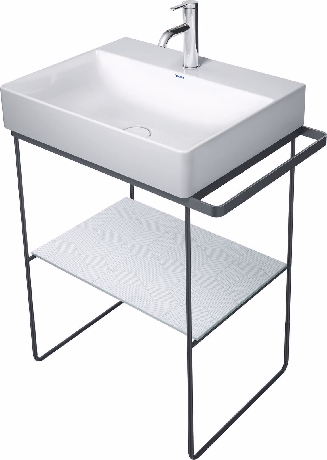 Duravit DuraSquare console en métal 66,5x45,1cm, pour lavabo 235360, sur pied, 0031014600, 0031014600