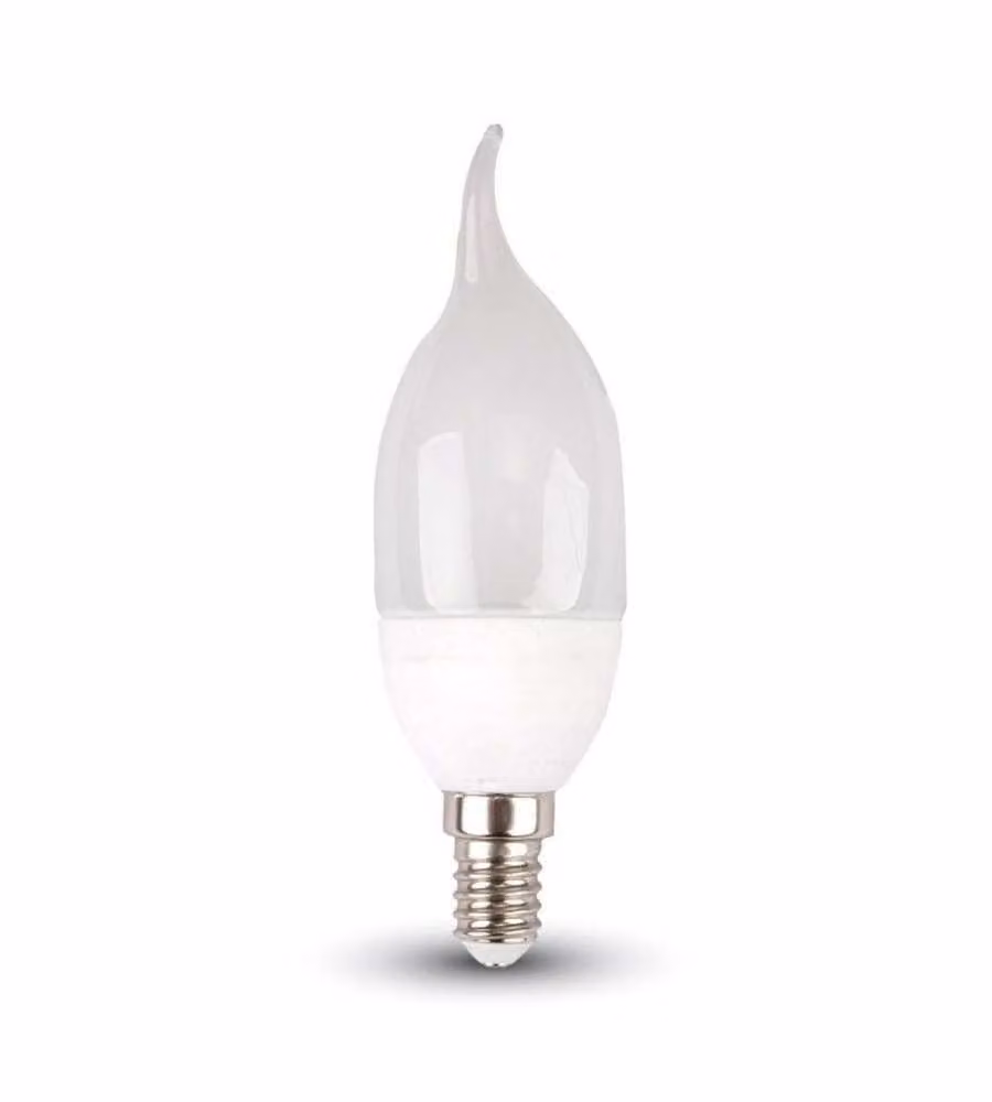 Lampadina LED E14 4W Candela a Fiamma 4000K