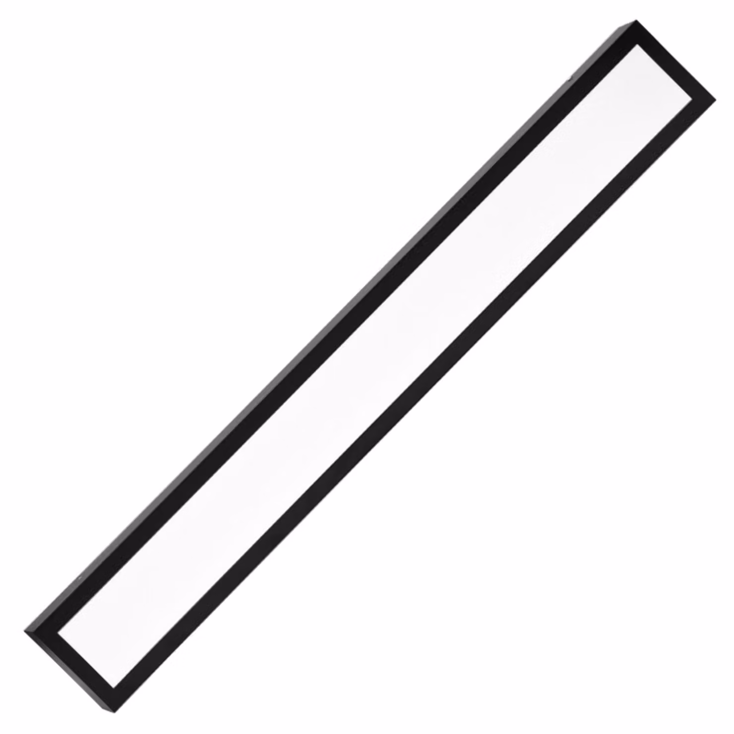 Ecolite Nero LED Plafoniera per ufficio 120cm 36W TL1902-36W/CR